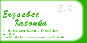 erzsebet katonka business card